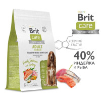 Brit Care Dog Adult Medium Skin&Shiny coat Salmon&Turkey для собак средних пород лосось индейка